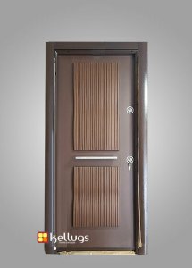 3FT 2 PANEL BROWN TURKISH DOOR [900mm by 2100mm]