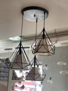 3n1 BLACK CONE DROP LIGHT