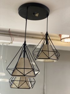 3n1 BLACK CONE DROP LIGHT