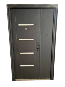 4FT 4 CHROME STEEL DOOR [1200mm by 2100mm]