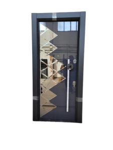 3FT ZIGZAG MIRROR EXTRA HIGH DOOR [900mm by 2400mm]