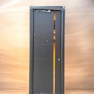 3FT GOLD AND GRAY STEEL DOOR